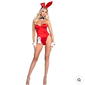 PLAYBOY Red Bunny Costume and heff costume